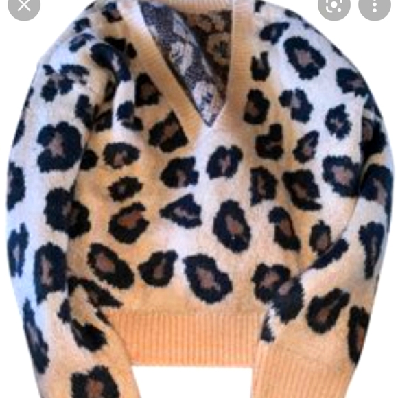 PINK Victoria's Secret Sweaters - Victoria Secret Reversible Cheetah print sweater